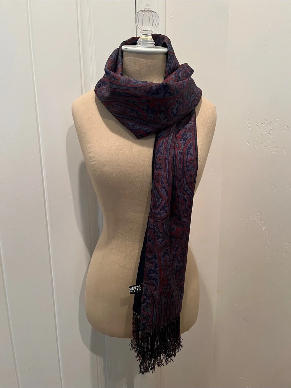 Saldarini Silk Fringe Scarf